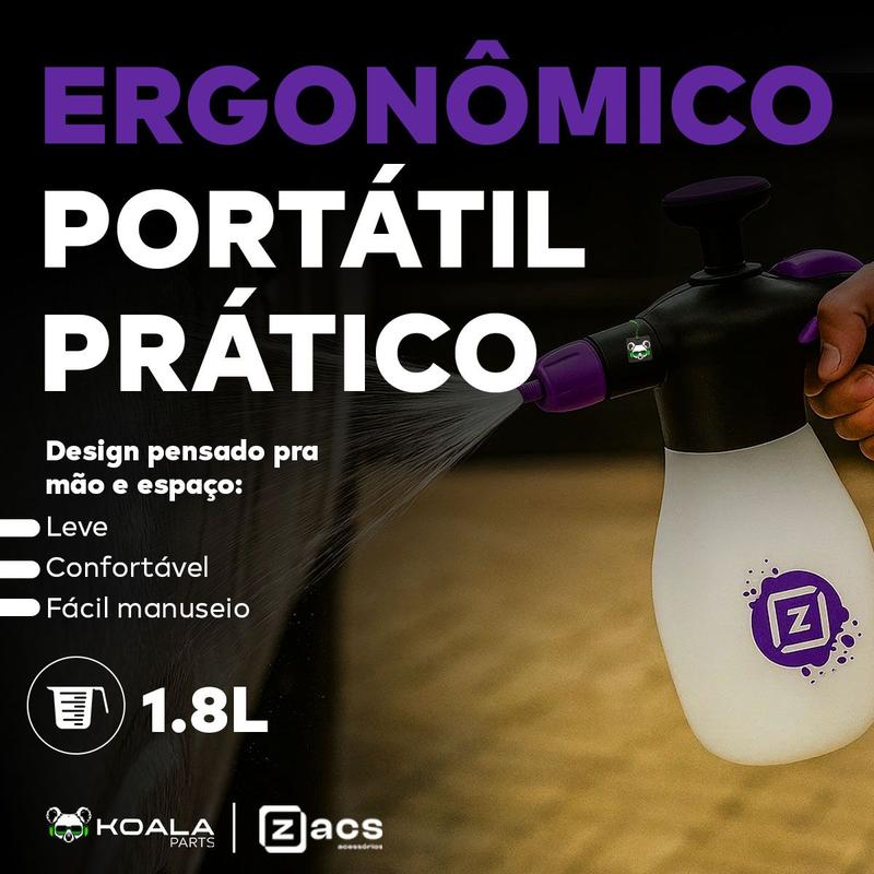 Pulverizador Snow Foam Spray Manual 2 Em 1 Espuma Névoa Jato